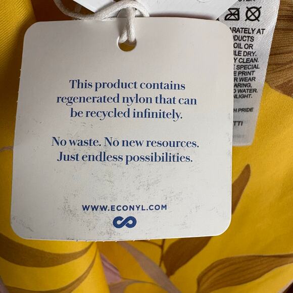 Ted Baker Womens Cabana Balconette Swimsuit Yellow Floral Removable Straps 12 - Picture 7 of 16